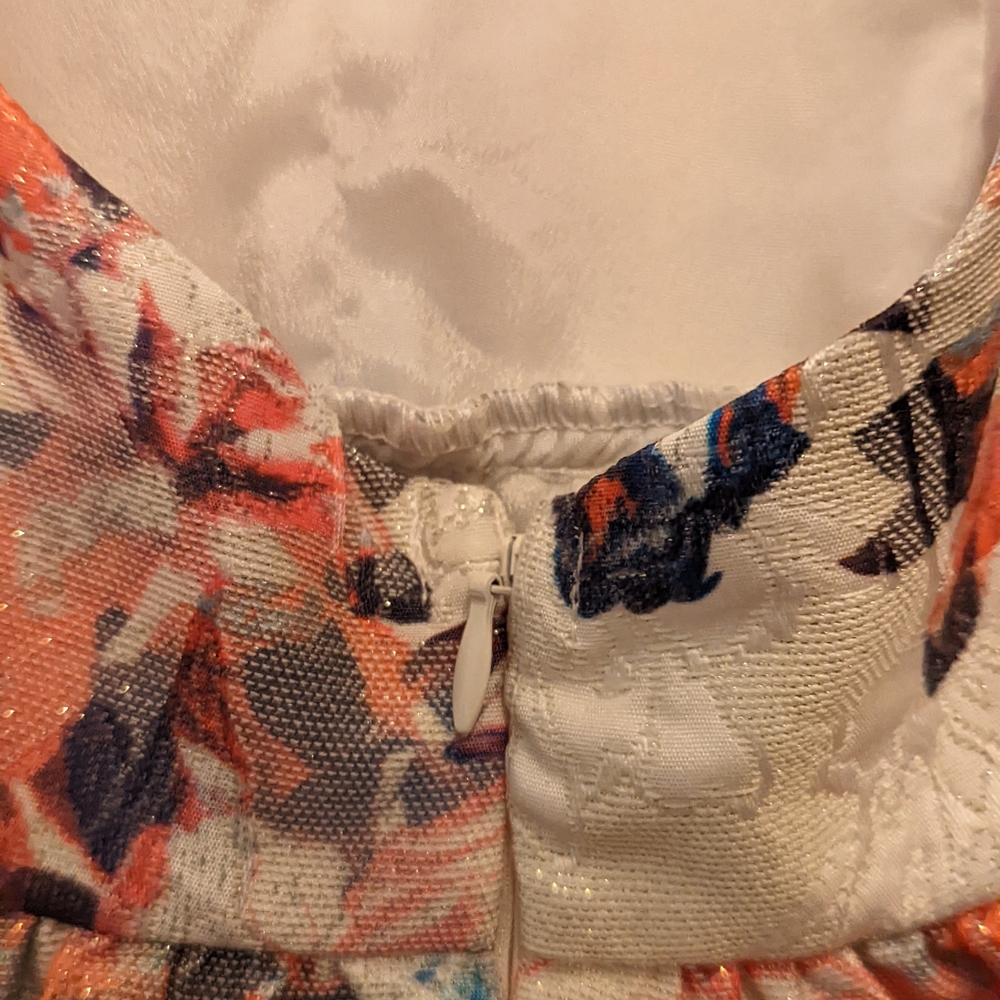 Designer Floral Backless Dress - Picture 11 of 16